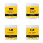 Kit 4 Und Creme Esfoliante Corpo Dourado Corporal Toque Aveludado 500g