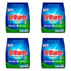Kit 4 Und Detergente Brilhante Pó Higiene Total 400g