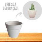 Kit 4 Vasos Decorativo Cachepot Redondo p/ Plantas e Flores