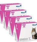 Kit 4 VermiCats Vermífugo World para Gatos de 3Kg - 4 Comprimidos