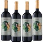 Kit 4 Vinho Sem Álcool Despido Tinto Seco - 750mL Nacional