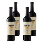 Kit 4 Vinhos Contracara Malbec Tinto Argentina 750ml