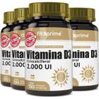 Kit 4 Vitamina D3 2000Ui Colecalciferol Extra 150 Cápsulas - Fitoprime