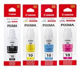 Kit 4 X Refis Tinta Canon Mega Tank Gi-10 G6010 G7010 G6010