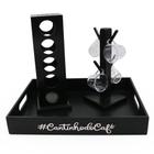 Kit 4 Xicaras Acrílico Cristal Porta Capsulas Dolce Gusto - Dupétriz