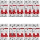 Kit 40 Disjuntor Steck 50A Curva C SDD62C50 2 polos 3ka