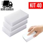 Kit 40 Esponja Magica Limpa Tudo Bucha Melamina Remove Manchas