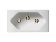 Kit 40 modulo tomada 2p+t 20a 250v branco pezzi linha 50000