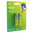 Kit 40 pilhas alcalinas aa - elgin (20 cartelas com 2)