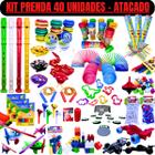 Kit 40 Prenda Lembrancinha Festa Infantil Sacolinha Aniversário Mini Brinquedos Criança