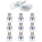 Kit 40 Protetores contra Surtos 3 Pinos 10A Trasparente - Clamper