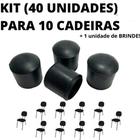 Kit 40 Unidades Sapata Ponteira Protetor Calce Cadeira 2,25 cm 1 Pol