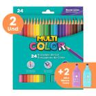 Kit 3 Lápis De Cor 12 Cores Tons Caixa Pintar Escolar Educativo Pintura  Ecológico Multicores Pacote Conjunto - Wincy - Lápis de Cor - Magazine Luiza