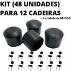 Kit 48 Unidades Sapata Ponteira Cadeira 3,8cm 1.1/2 Polegada (Para 12 Cadeiras)