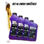 KIT 4L Óleo Radnaq 0w20 Sn Sintético Original Carro