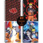 Kit 2un Caderno Naruto Uzumaki Espiral 1m 80fls Capa Dura Universitário  Escolar Desenho Série Mangá Japonês Ninja - São Domingos - Caderno Escolar  / Universitário - Magazine Luiza