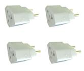 Kit 4x Adaptador para Tomada 20A Branco