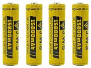 Kit 4X Bateria 18650 15800Mah 4.2V Com Chip Série Gold Jws