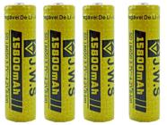 Kit 4X Bateria Mega Forte 18650 4,2V 15800Mah Jws Até 11H - Jws-