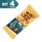 Kit 4x Biscoito Bolacha Wafer Tortuguita 85g Recheio Chocolate Cremoso