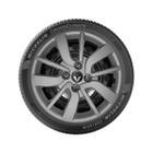Kit 4X Calota Sandero Logan Scenic Aro 15 Grafite Com Logo