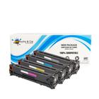 Kit 4x Cores Toner Compatível 125A Cp1215 1515 1312 B+C+Y+M - Cartucho & Cia