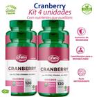 kit 4x Cranberry Unilife Suplemento em Cápsulas 500 mg 480 cps Vegano