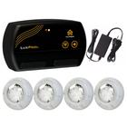 Kit 4x LED RGB 4W ABS Piscina + Comando Wifi Alexa - Luxpool