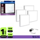 Kit 4x Plafon Painel Led Sobrepor 18w Branco Frio Quadrado