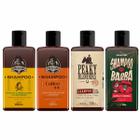 Kit 4x Shampoo Barba Lemon Coffee Peaky Guaraná Don Alcides