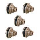 Kit 5 Adaptador Com Flange Soldavel Marrom 32x1 Caixa Dágua