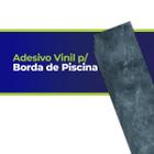 Kit 5 Adesivos Vinil Borda de Piscina Mármore 03 100cm x 20cm