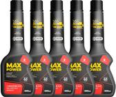 Kit 5 Aditivo Combustível Gasolina Bardahl Max Power Octane Booster 200ml