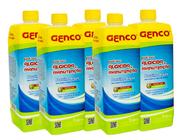 Kit 5 Algicida De Manutenção Genco 1 Lt Eliminador De Algas