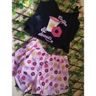 kit 5 Baby dool pijama feminino blogueira de ondinha crooped personagens short dool blogueirinha