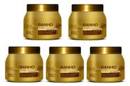 Kit 5 Banho de Verniz Brilho Hidratante 250gr Forever Liss