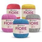 Kit 5 Barbantes Linha Fiore Euroroma - 500m 150g TEX 295 Nº2