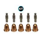 Kit 5 Bico Corte 0.8 E 5 Eletrodo Tocha Plasma Medio S30 /