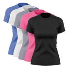 Kit 5 Blusas Feminina Dry Academia Camiseta Camisa Esporte - Via Basic