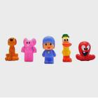 Kit 5 Bonecos Vinil Pocoyo Miniatura Dedoche Original