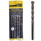 Kit 5 Brocas 9.5mm Vídea para Concreto Ponta de Metal Duro