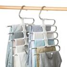 Kit 5 Cabideiro Mágico Organizador Dobrável Inox Cabide 5em1