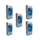 Kit 5 Cabos Micro-Usb V8 Kingo Preto 2M 2.1A Galaxy A02