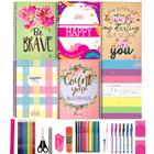 Kit 5 Caderno Grande A4 Arame Espiral Capa Dura 40 Materiais