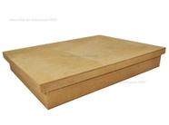 Kit 5 Caixa Retangular Com Tampa Sapato 40x30x6 Mdf 3mm Madeira