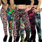 Kit 5 Calças Femininas Legging Cós Estampas Sortidas Suplex Pp ao Plus Size - Serdan Confecções