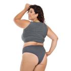 Kit 5 Calcinhas Modeladoras Plus Size Cintura Alta Cós Duplo Viére