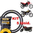 KIT 5 Câmara De Ar 350/325-19 Dianteira Bros e Cb 400 450