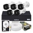 Kit 5 Camera de Segurança Intelbras Alta Resolução 1120 Vhl Hd Dvr 8 Canais 1108c