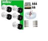 Kit 5 Câmera Intelbras C/ Infravermelho 20m Vhc 1120 B + Assessórios